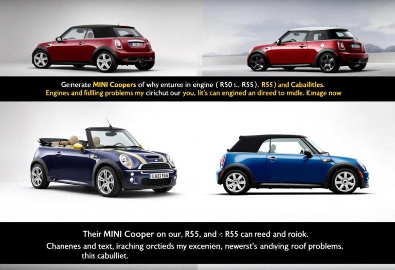 Les modèles de Mini Cooper à éviter absolument (Mini Cooper R50 2001-2006 Problèmes de boîte de vitesses, joints de culasse faibles Mini Cooper S R53 2002-2006 Problèmes de surchauffe du moteur, supports de moteur défectueux Mini Cooper R56 2007-2013 Problèmes de chaîne de distribution, pompe à haute pression du carburant Mini Cooper D 2007-2010 Système de filtration des particules diesel (DPF), problèmes d'injecteur de carburant Mini Cooper Cabriolet Variable Fuites au niveau de la capote, dysfonctionnements du mécanisme de pliage)